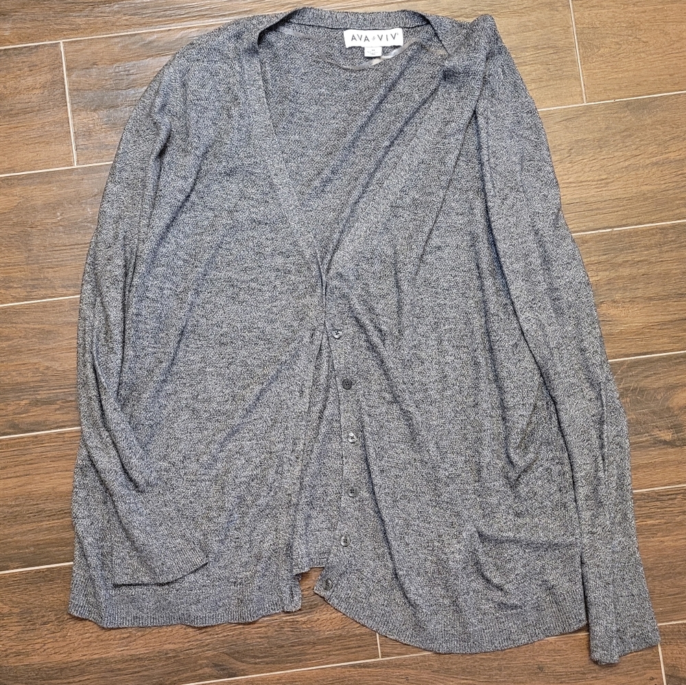 Gray cardigan